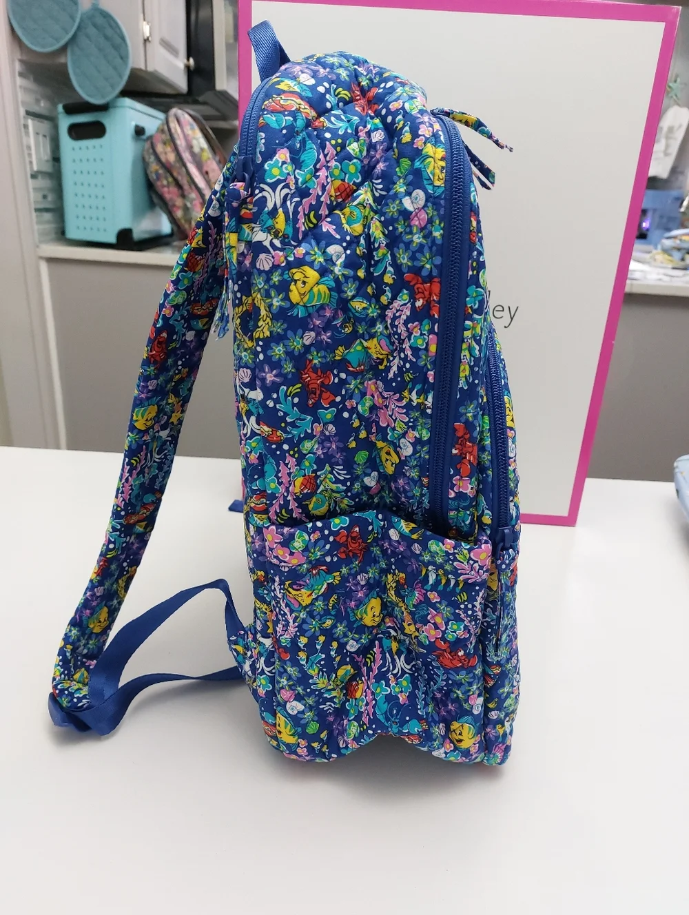Vera Bradley Essential Large Backpack Disney Ariel Floral NWT